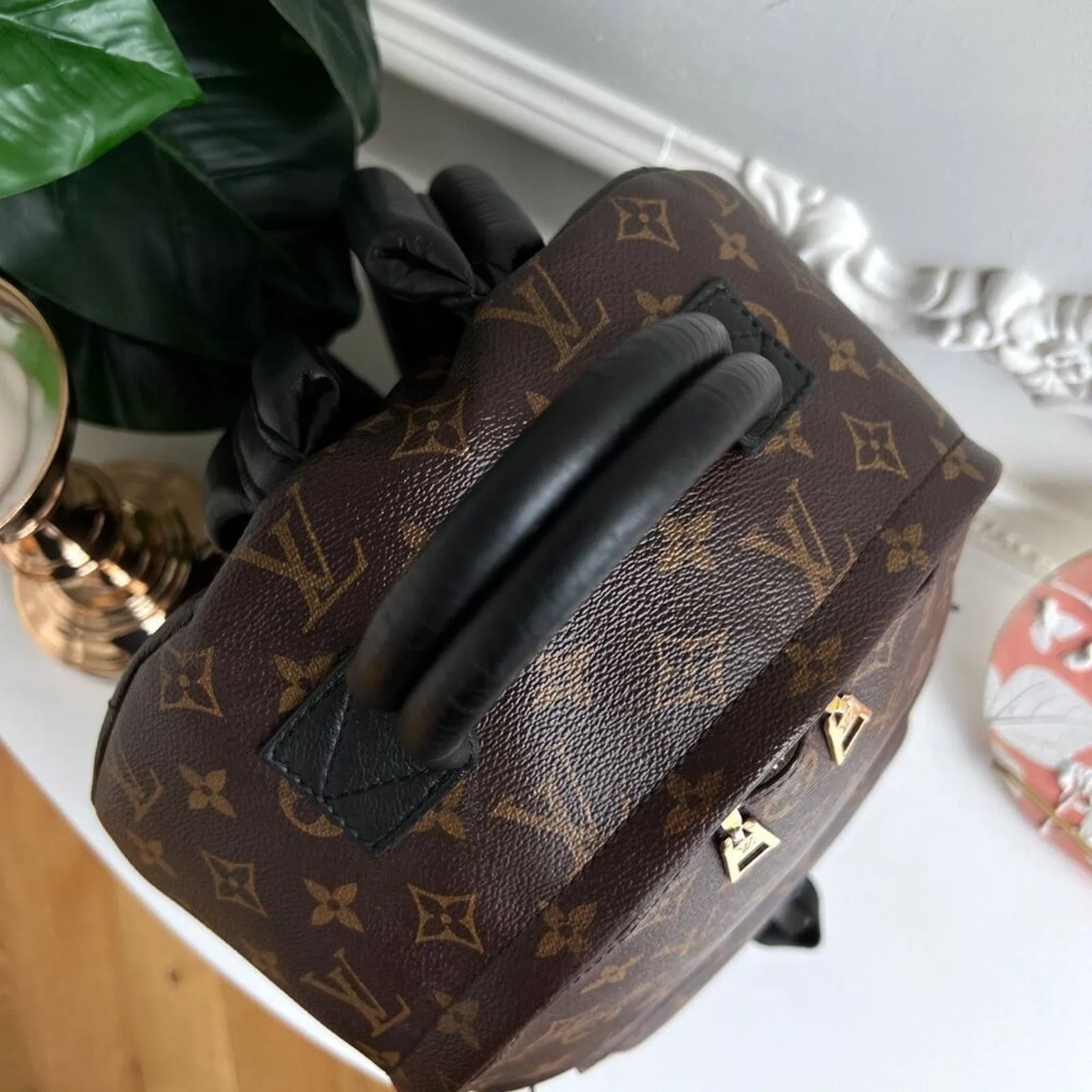 100% Authentic Louis Vuitton Backpack Palm Springs MM Monogram FL2158