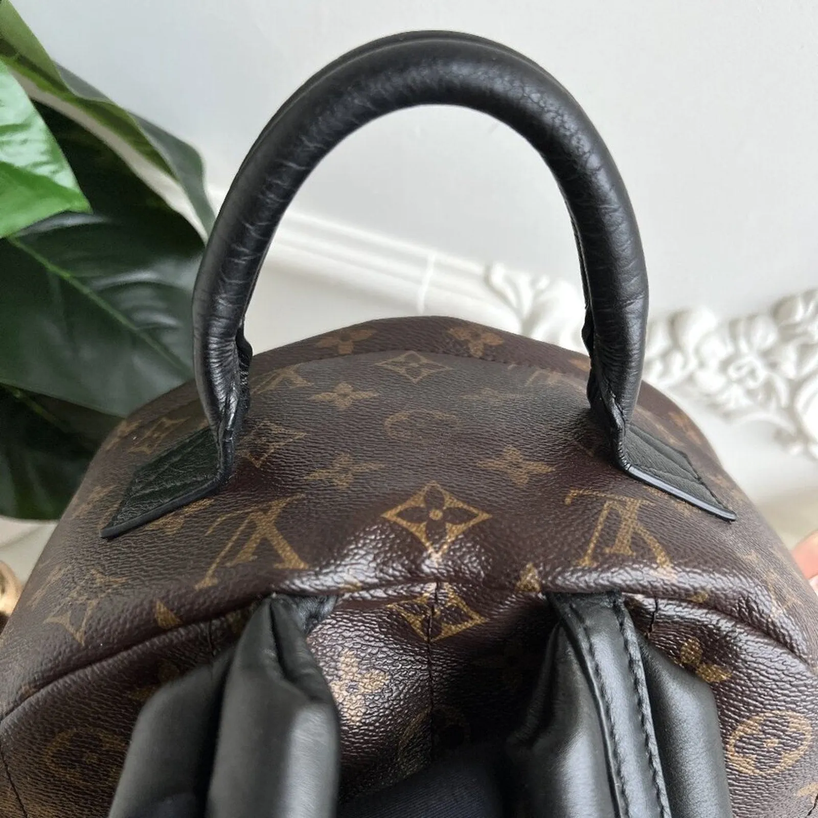 100% Authentic Louis Vuitton Backpack Palm Springs MM Monogram FL2158