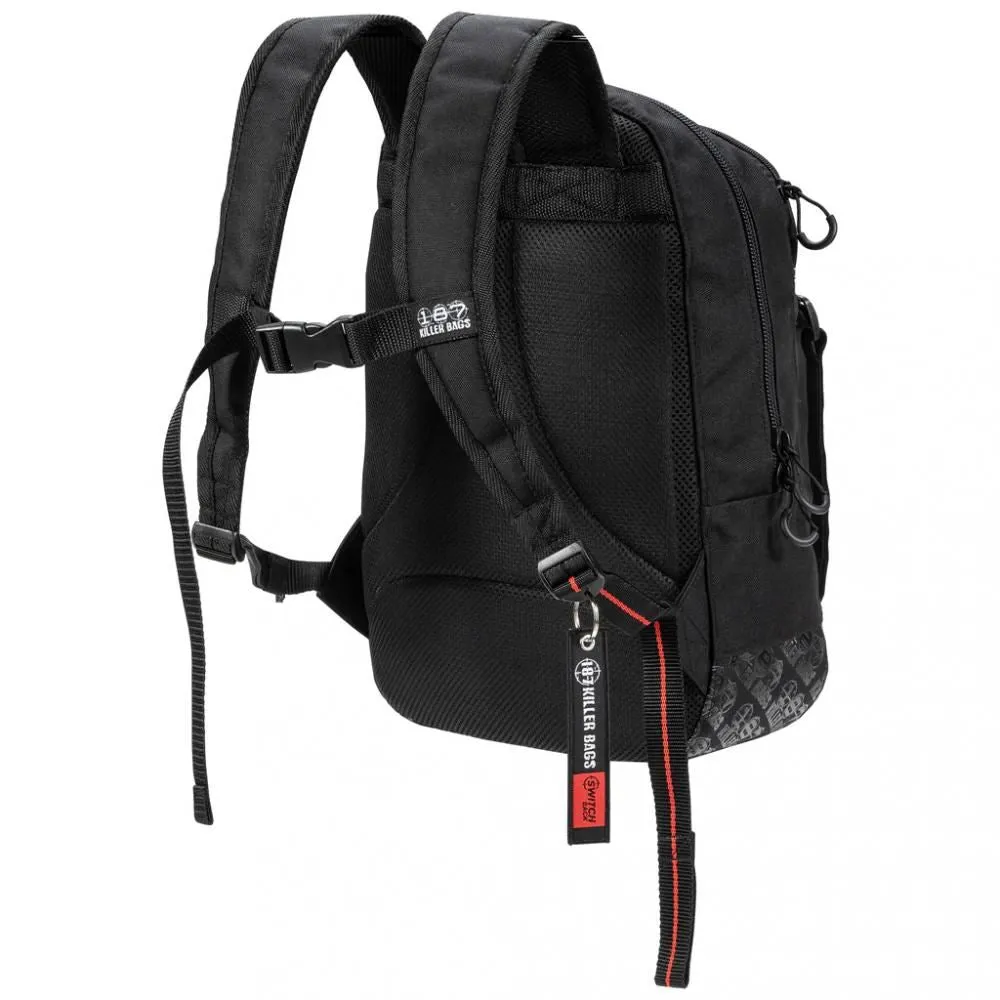 187 Killer Bags Switch Back Backpack Black / White - O/S