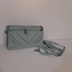 2 in 1 Wallet   Crossbody Bag - Blue - W18