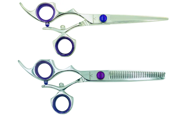 2 Premium Left-handed Shears w/Swivel Handles; Swap for Sharp Shears Every 4 Months