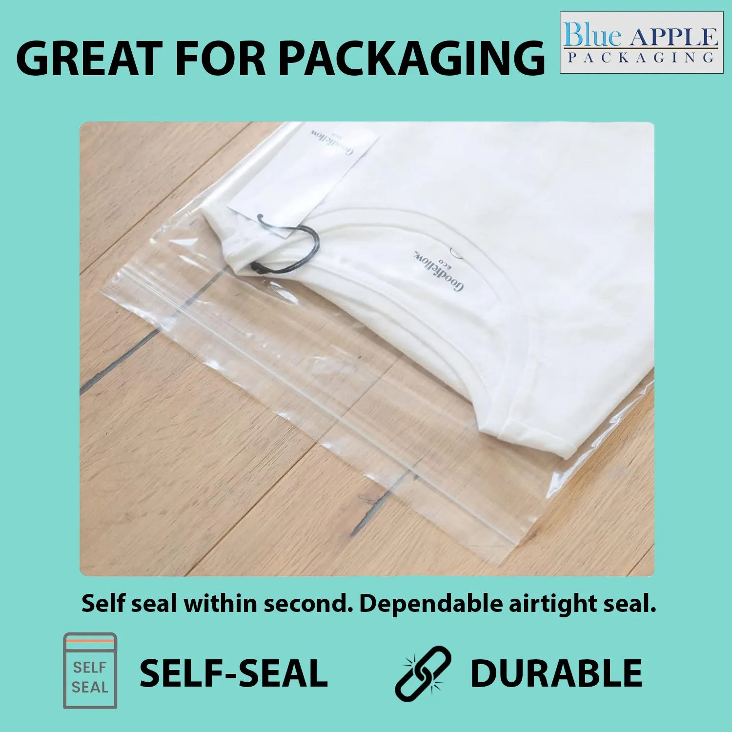 6X8 inches Reclosable Single Line Zipper Poly Bags 4 Mil (LDPE) Pint Freezer Size