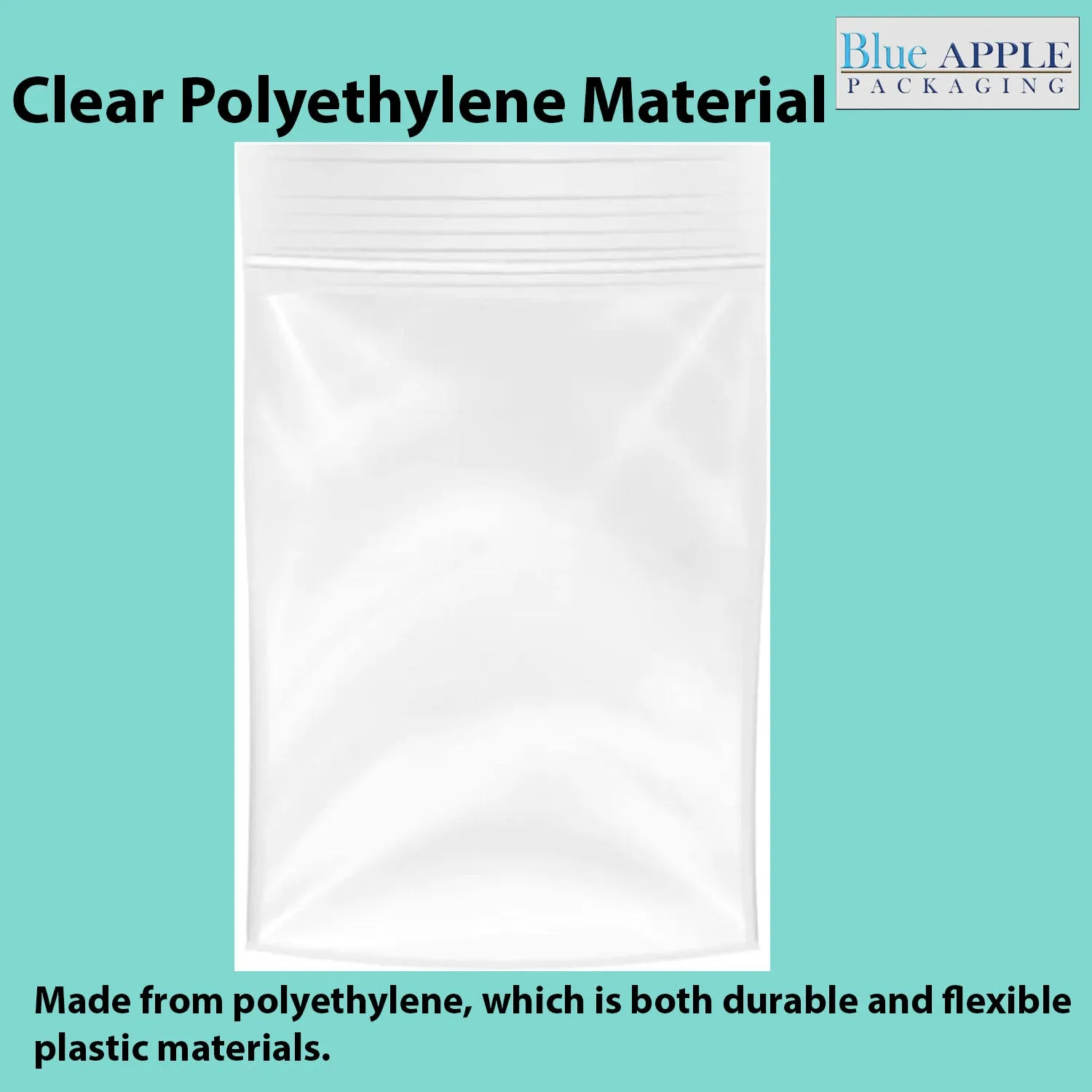 6X8 inches Reclosable Single Line Zipper Poly Bags 4 Mil (LDPE) Pint Freezer Size