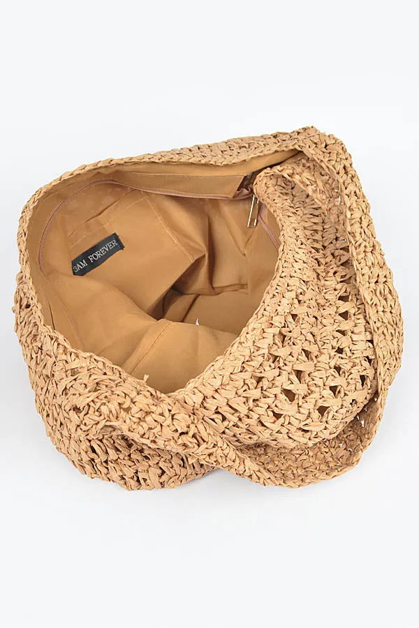 8211 Khaki Oversized Shoulder  Bag - Pack of 3