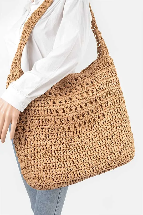 8211 Khaki Oversized Shoulder  Bag - Pack of 3