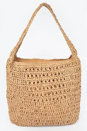 8211 Khaki Oversized Shoulder  Bag - Pack of 3