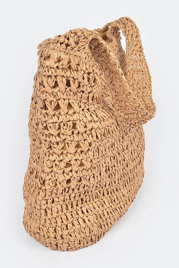8211 Khaki Oversized Shoulder  Bag - Pack of 3