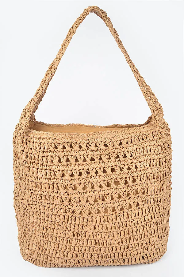 8211 Khaki Oversized Shoulder  Bag - Pack of 3