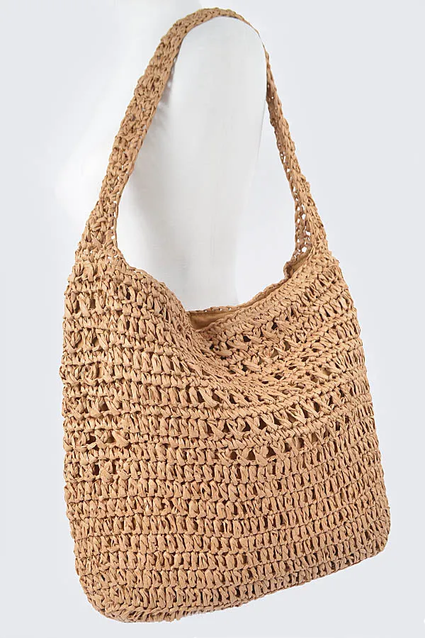 8211 Khaki Oversized Shoulder  Bag - Pack of 3