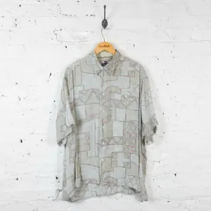 90s Patterned Shirt - Grey - XXL