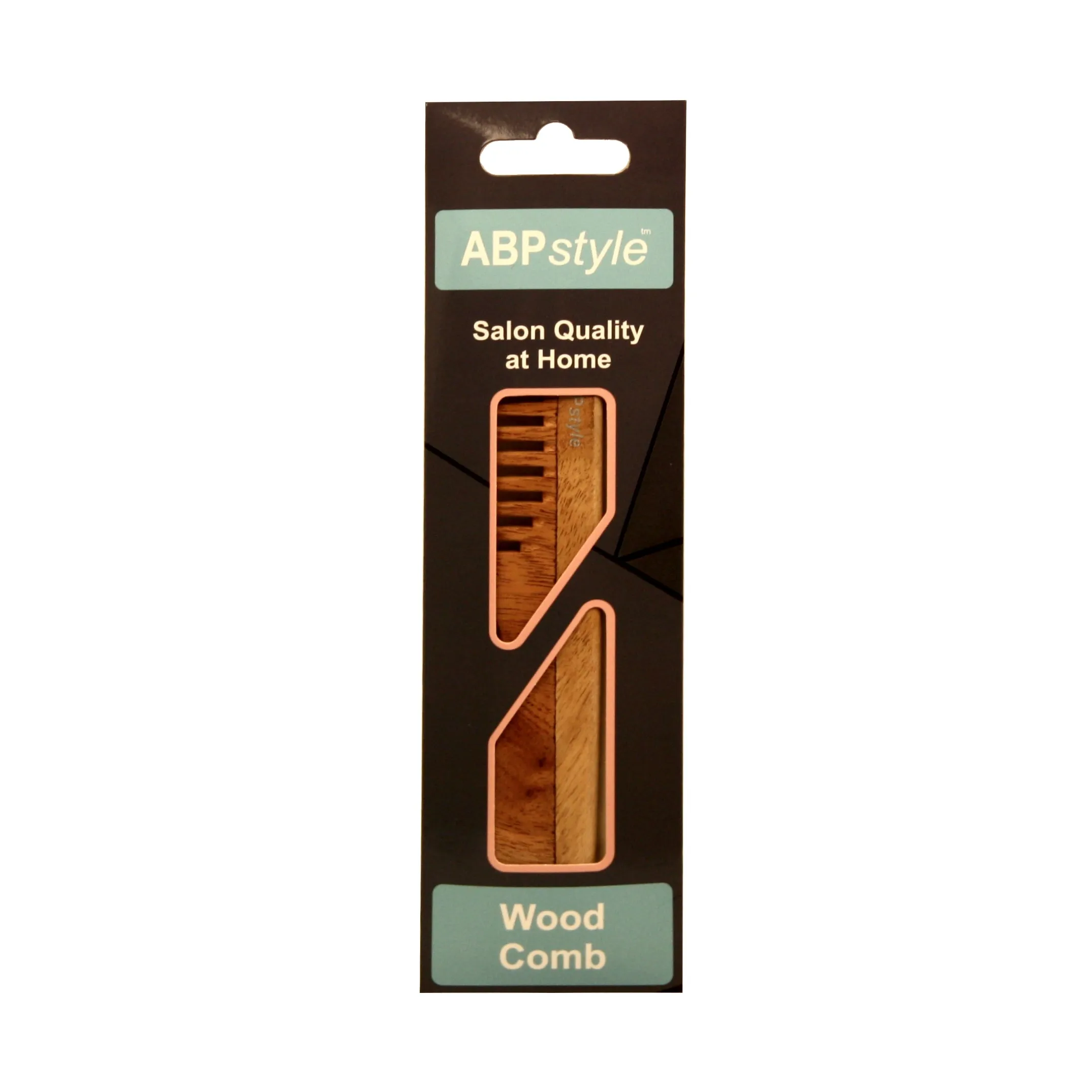 ABPStyle, 7in Neem Wood Handle Comb. Anti-Static, Damage Free, Promotes Hair Growth, Environmentally Friendly