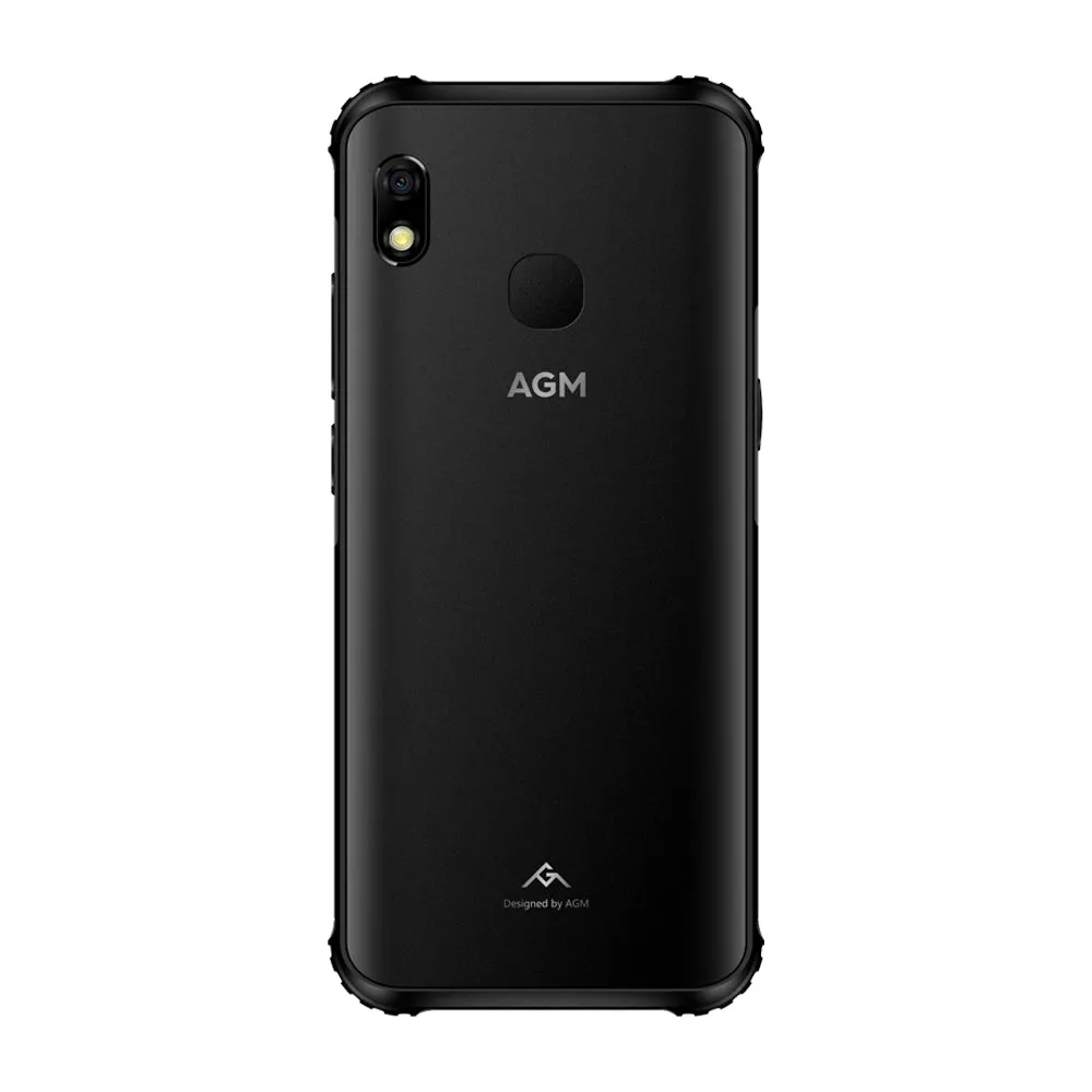 AGM A10 Front placed speaker 5.7"" HD  4G/6G  128G Android 9 Rugged Phone 4400mAh IP68 Waterproof Smartphone black_4GB 128GB-Russian version
