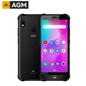 AGM A10 Front placed speaker 5.7"" HD  4G/6G  128G Android 9 Rugged Phone 4400mAh IP68 Waterproof Smartphone black_4GB 128GB-Russian version