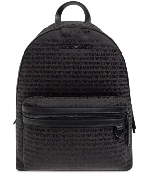 Allover logo backpack