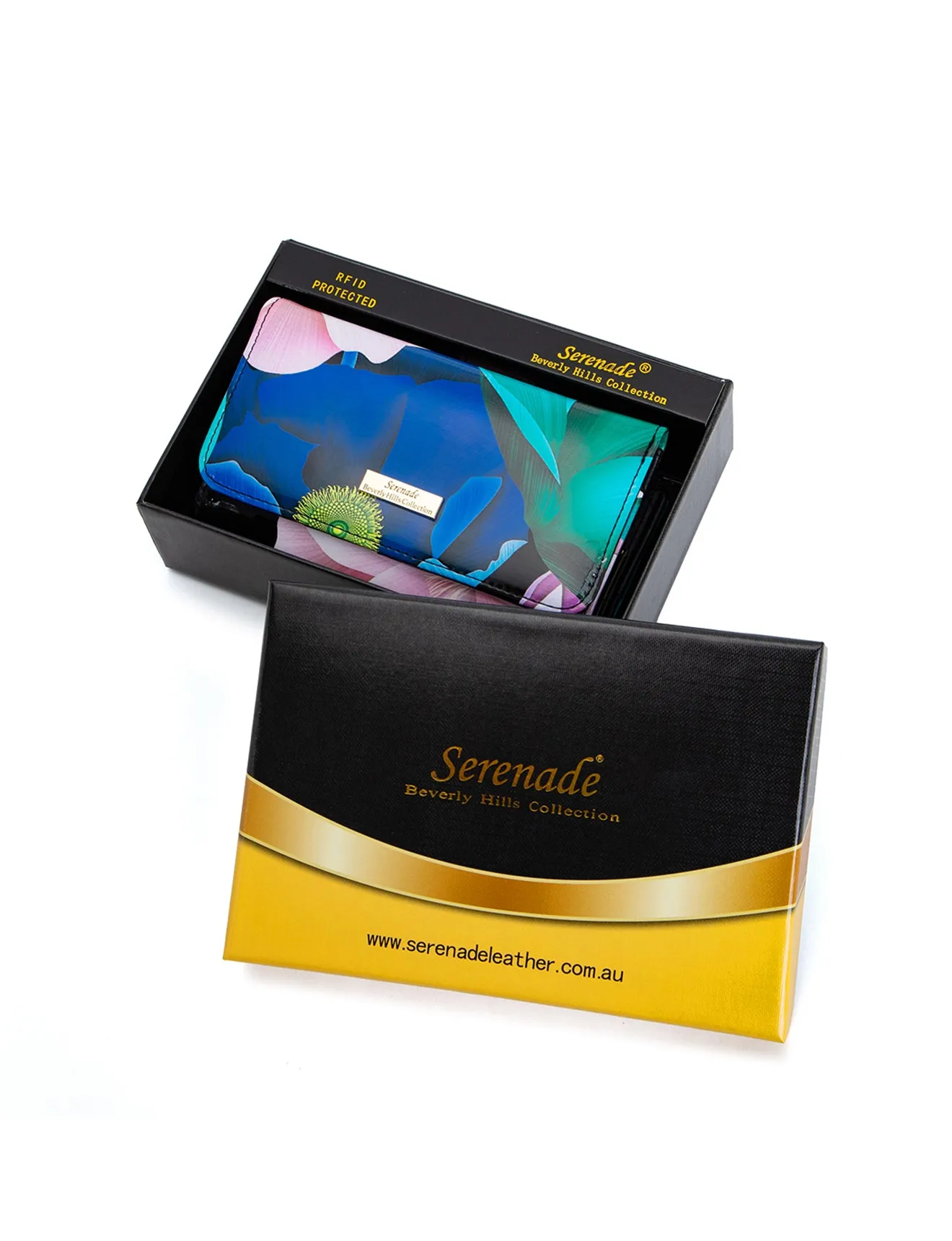 ANIKA MEDIUM PATENT LEATHER WALLET WITH RFID- WSF902