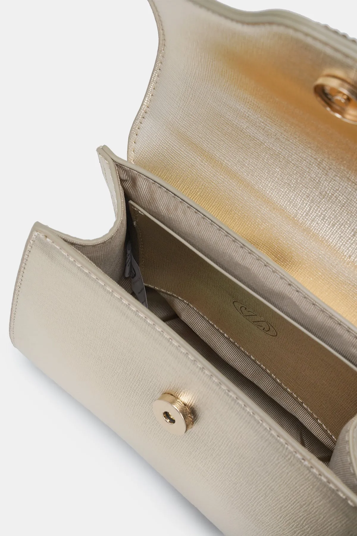 Anne Top Handle Bag - Gold