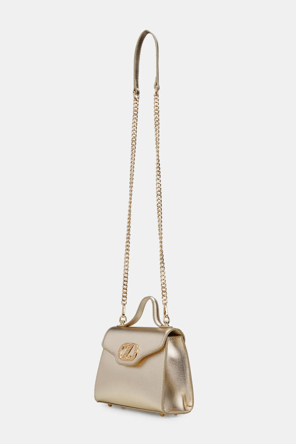Anne Top Handle Bag - Gold