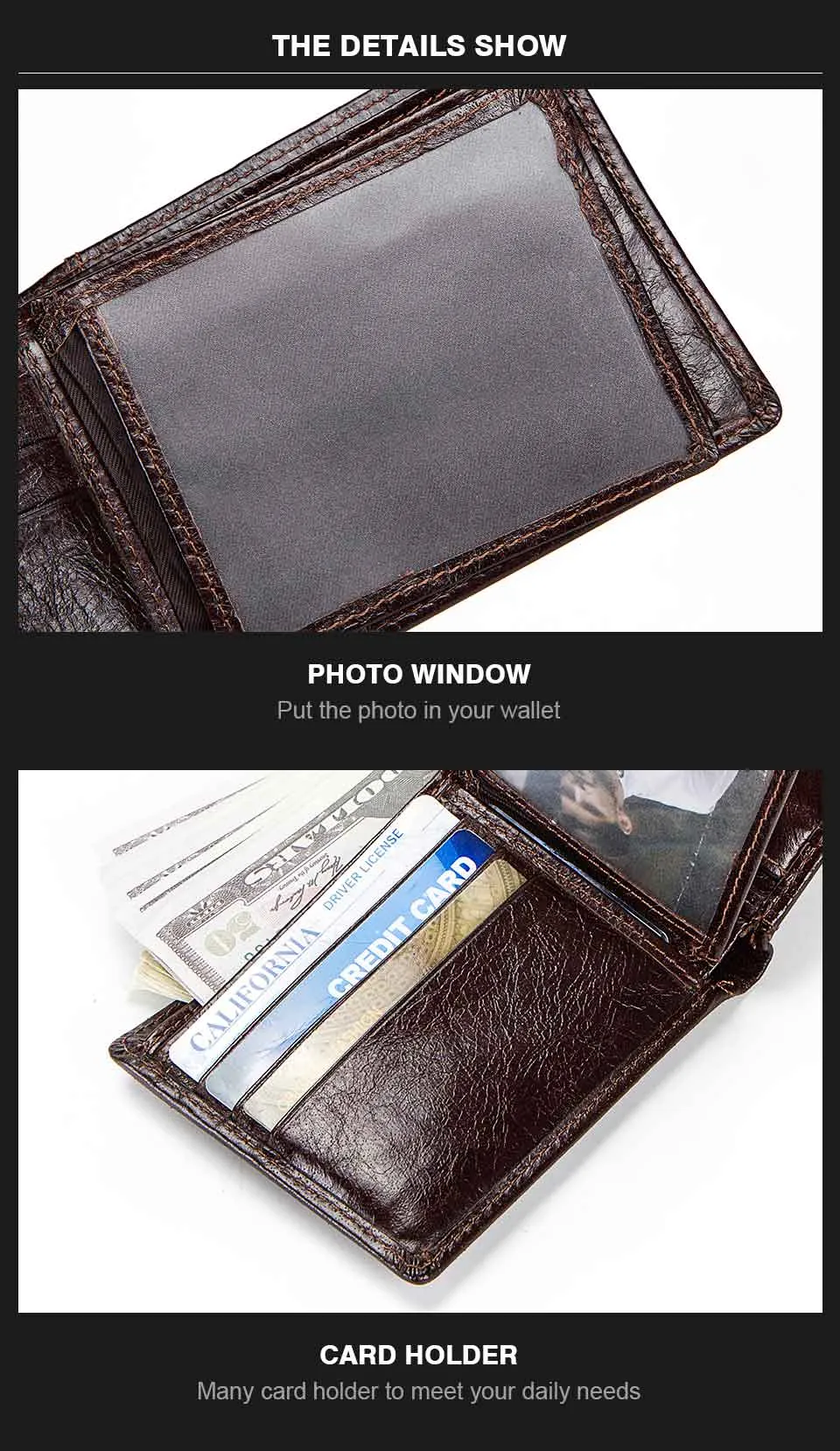 Anti-Lost/Theft Bluetooth Genuine  Leather Smart-Wallet