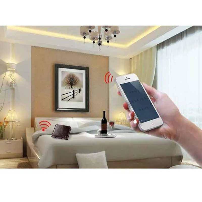 Anti-Lost/Theft Bluetooth Genuine  Leather Smart-Wallet