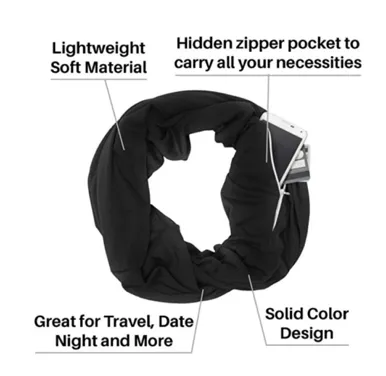 Anti Theft - Hidden Pocket Scarf