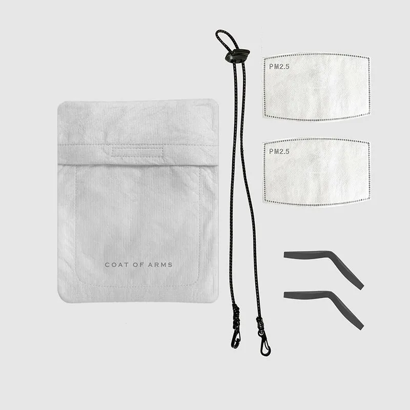 Antimicrobial Knit Face Mask - Heather Grey