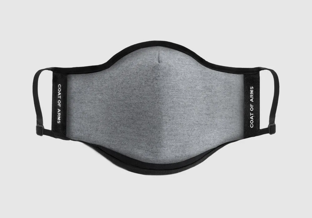 Antimicrobial Knit Face Mask - Heather Grey
