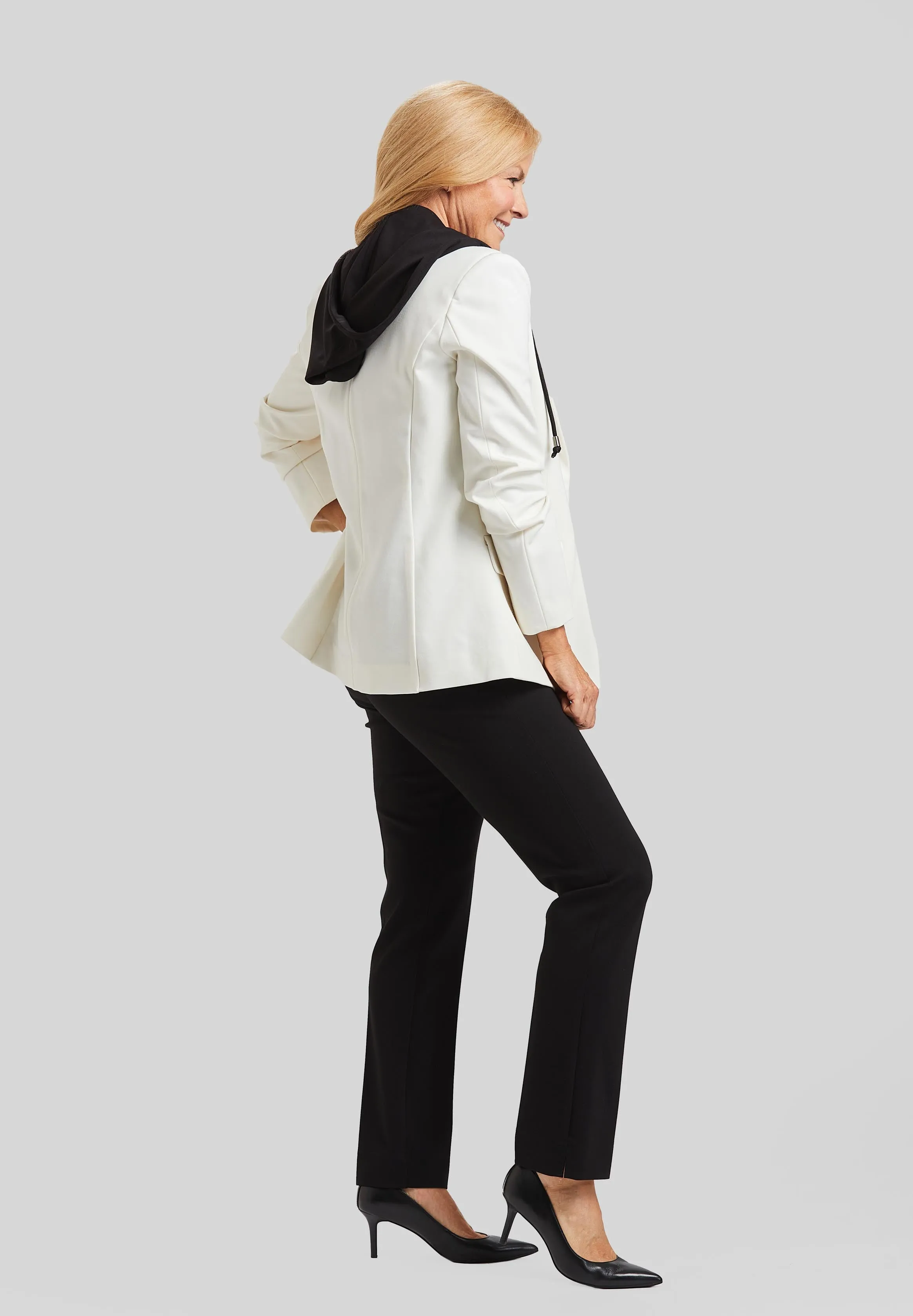 Ari Detachable Hood Jacket - Paramount Knit