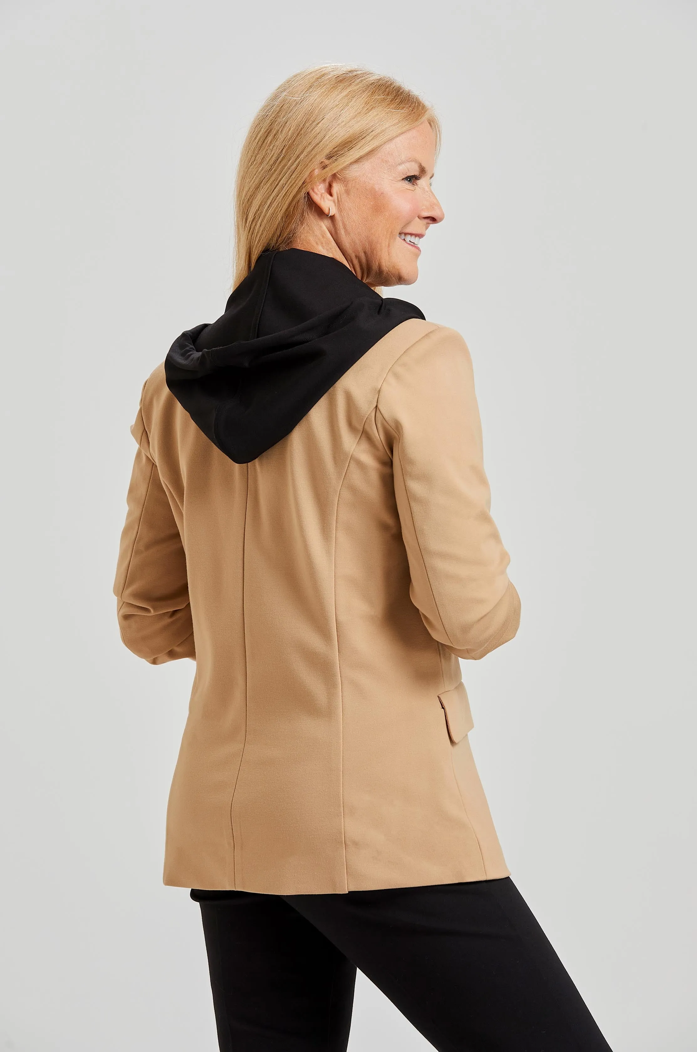 Ari Detachable Hood Jacket - Paramount Knit