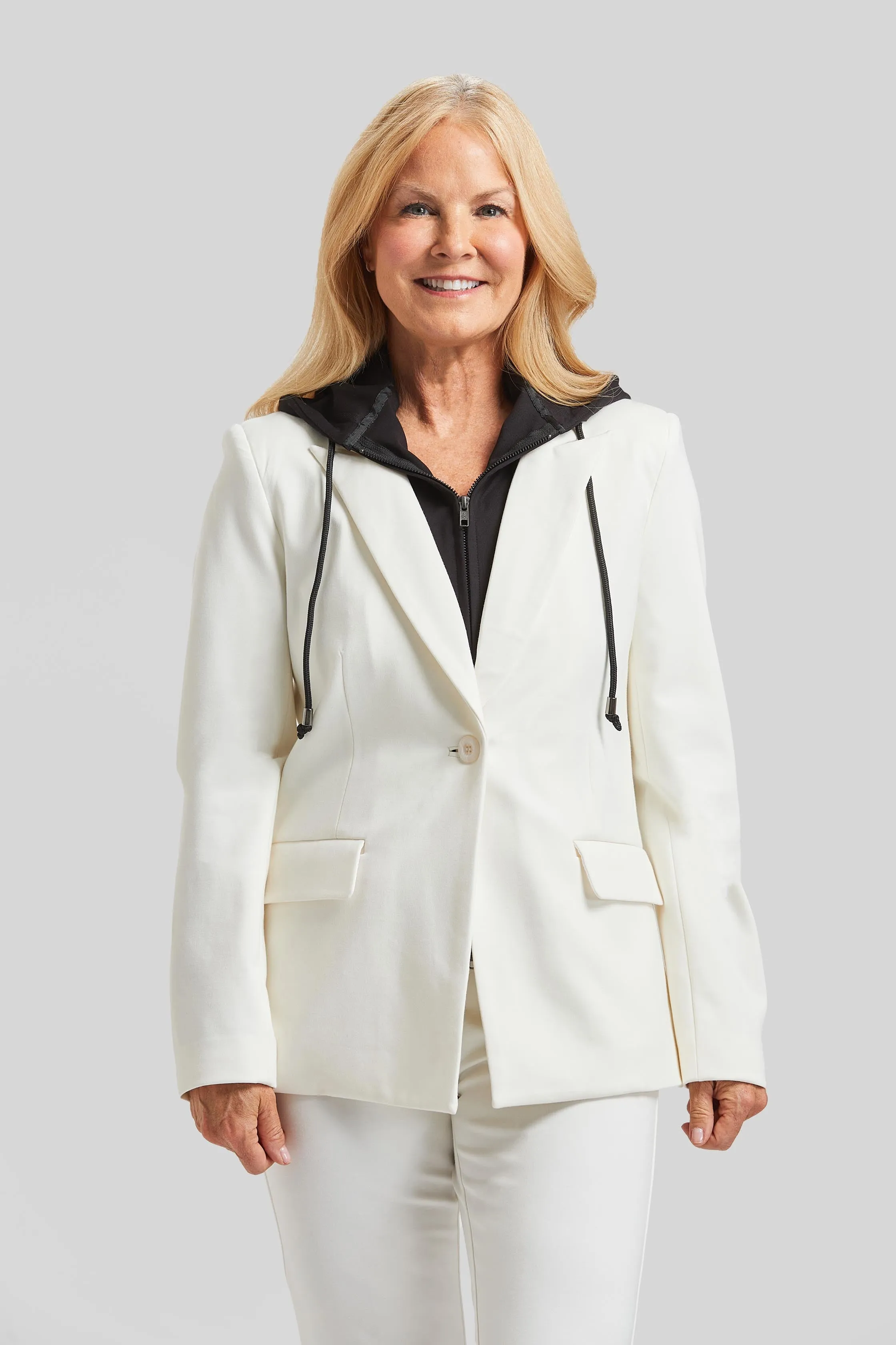 Ari Detachable Hood Jacket - Paramount Knit