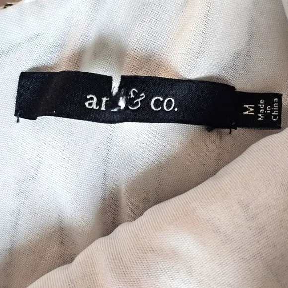 Ark &amp; Co Peacock Sequins Black Gold White &amp; Silver Bling 3/4 Sleeve Midi Dress