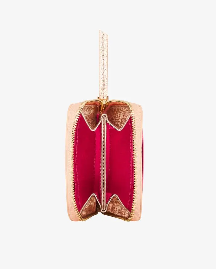 ARLINGTON MILNE Alexis Zip Purse - Rose Gold Multi