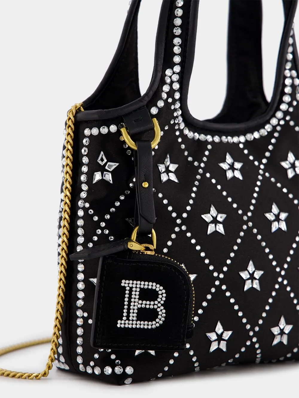 B-Army Crystal Satin Bag