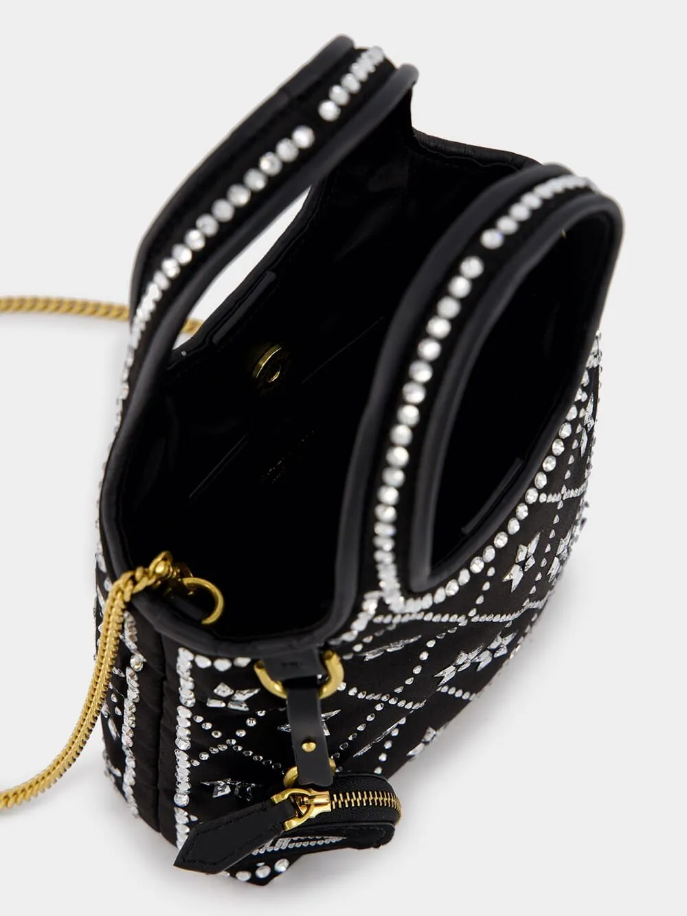 B-Army Crystal Satin Bag