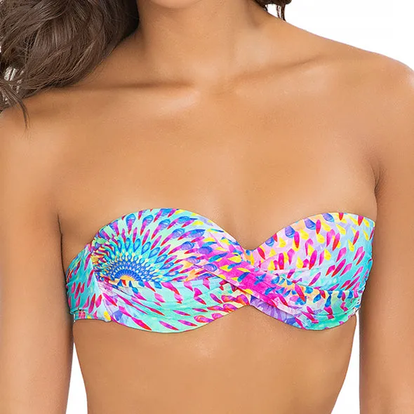 BAJO UN MISMO SOL - Underwire Push Up Bandeau Top