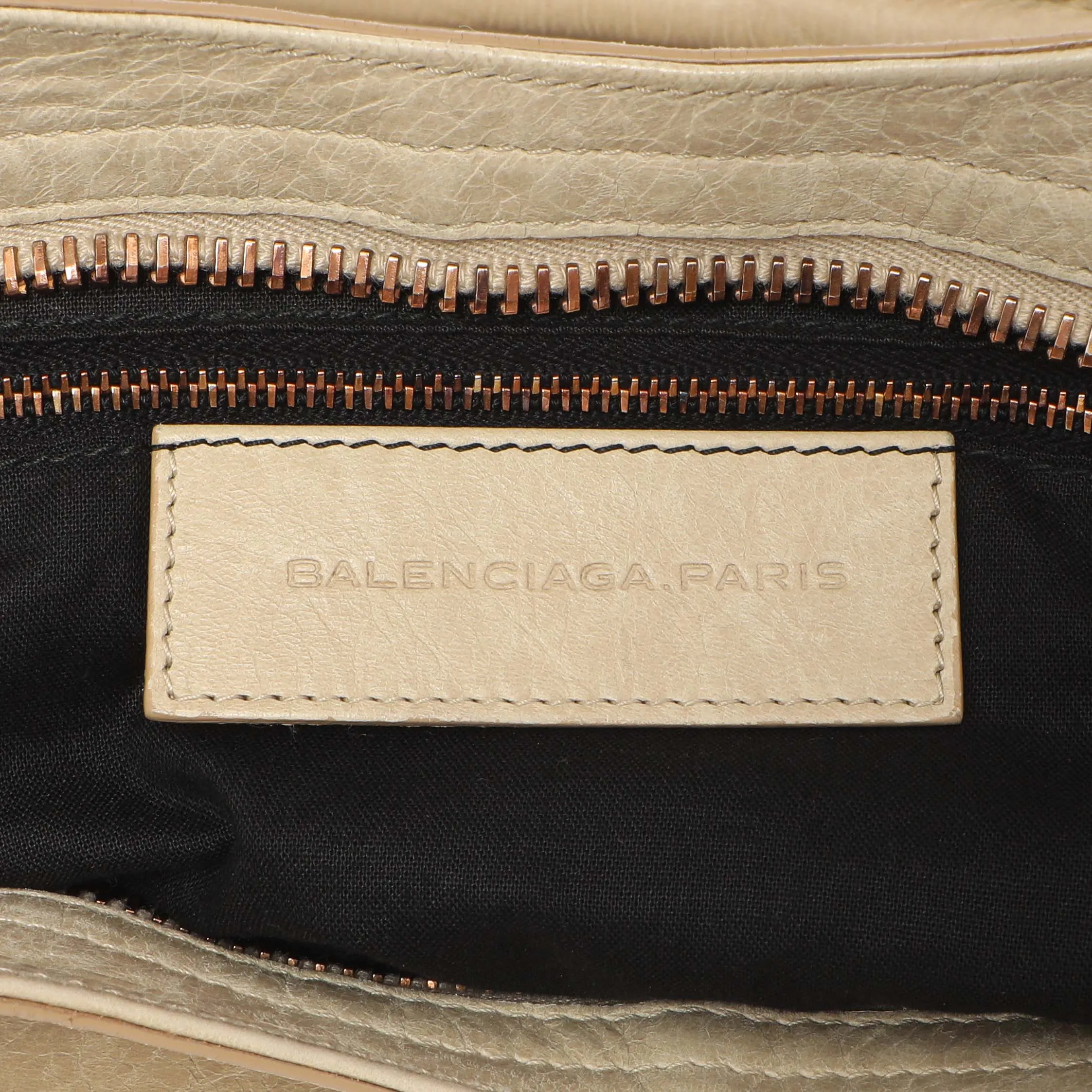 Balenciaga Beige Lambskin Giant 21 City