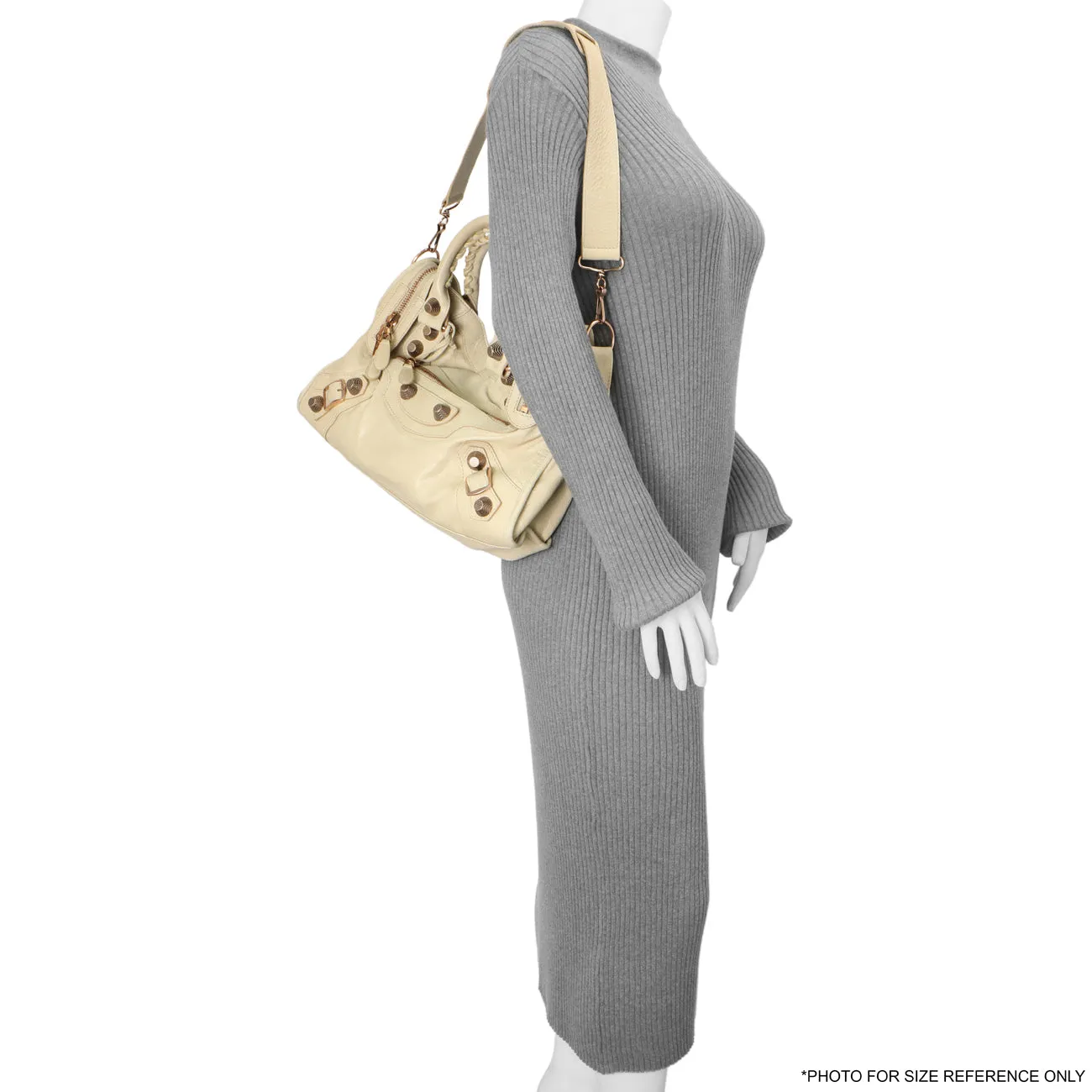 Balenciaga Beige Lambskin Giant 21 City