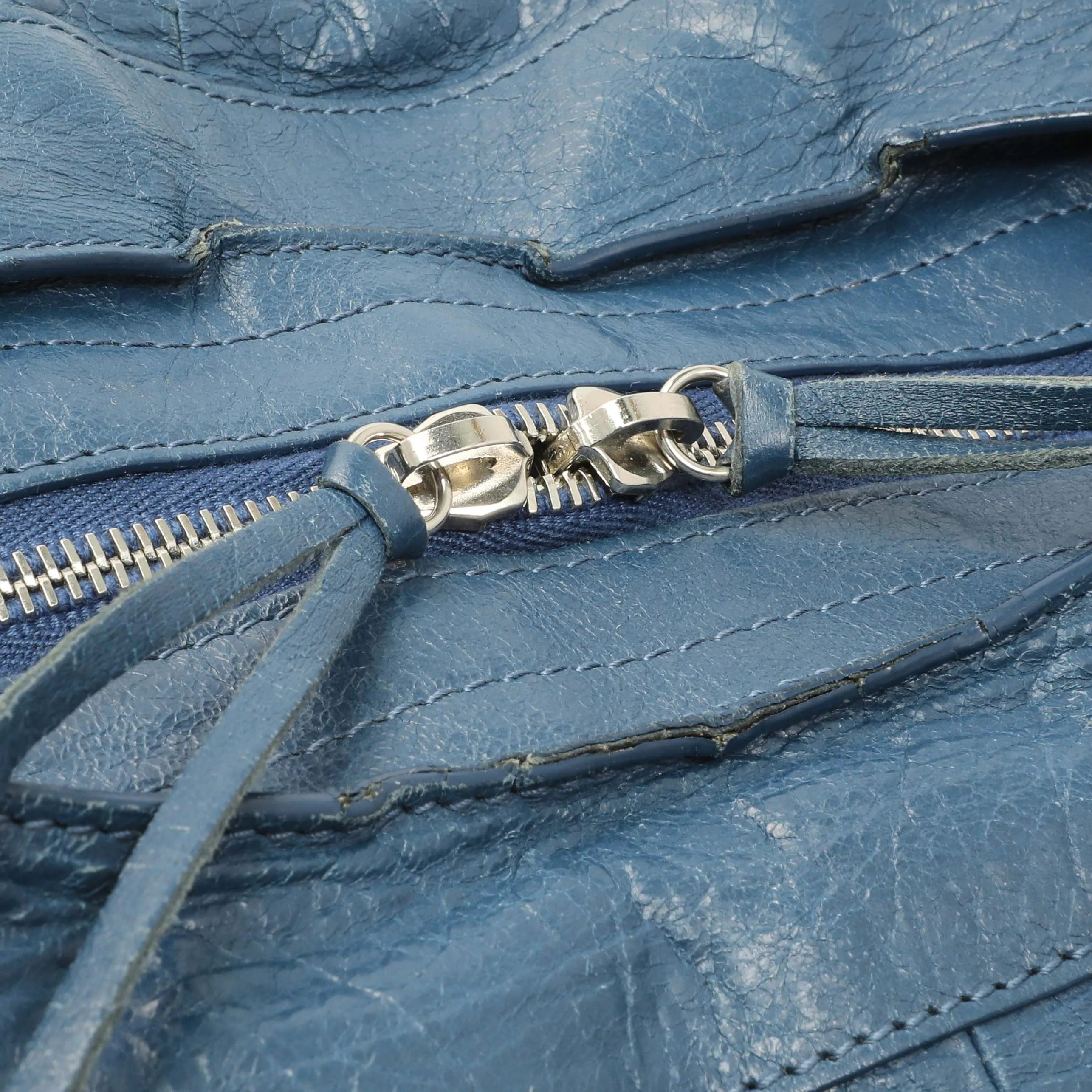 Balenciaga Bleu Profond Lambskin Classic Hardware XL City