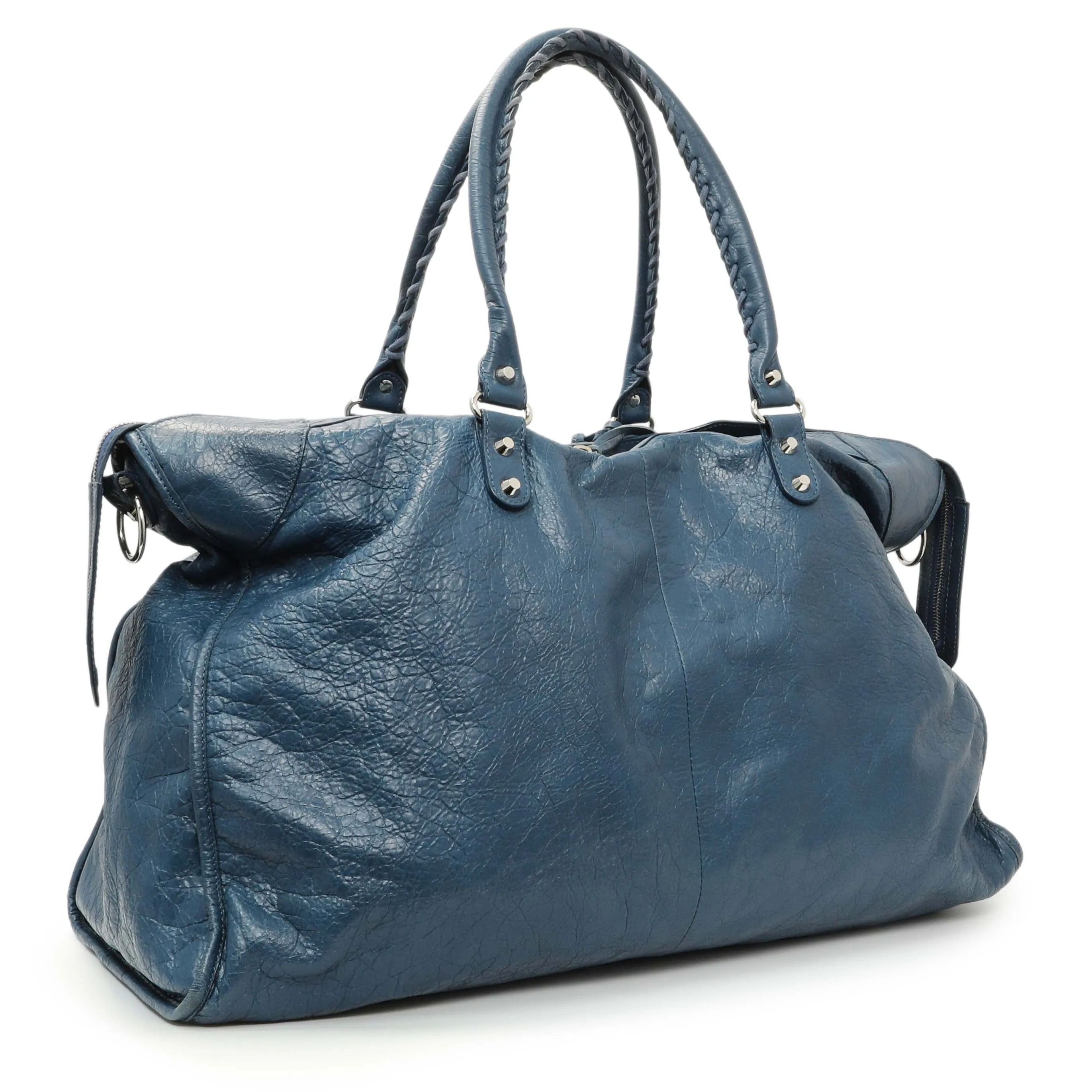 Balenciaga Bleu Profond Lambskin Classic Hardware XL City