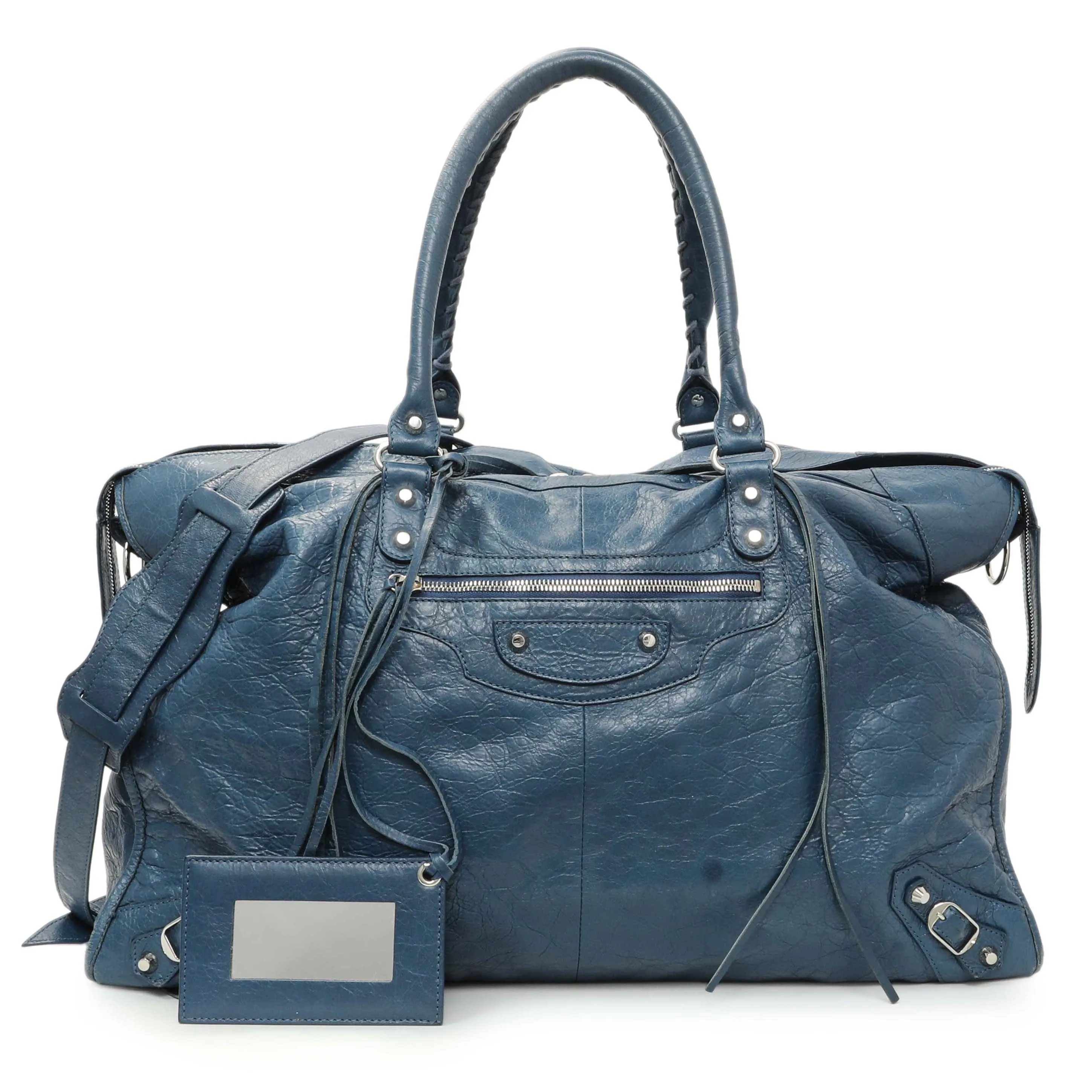 Balenciaga Bleu Profond Lambskin Classic Hardware XL City