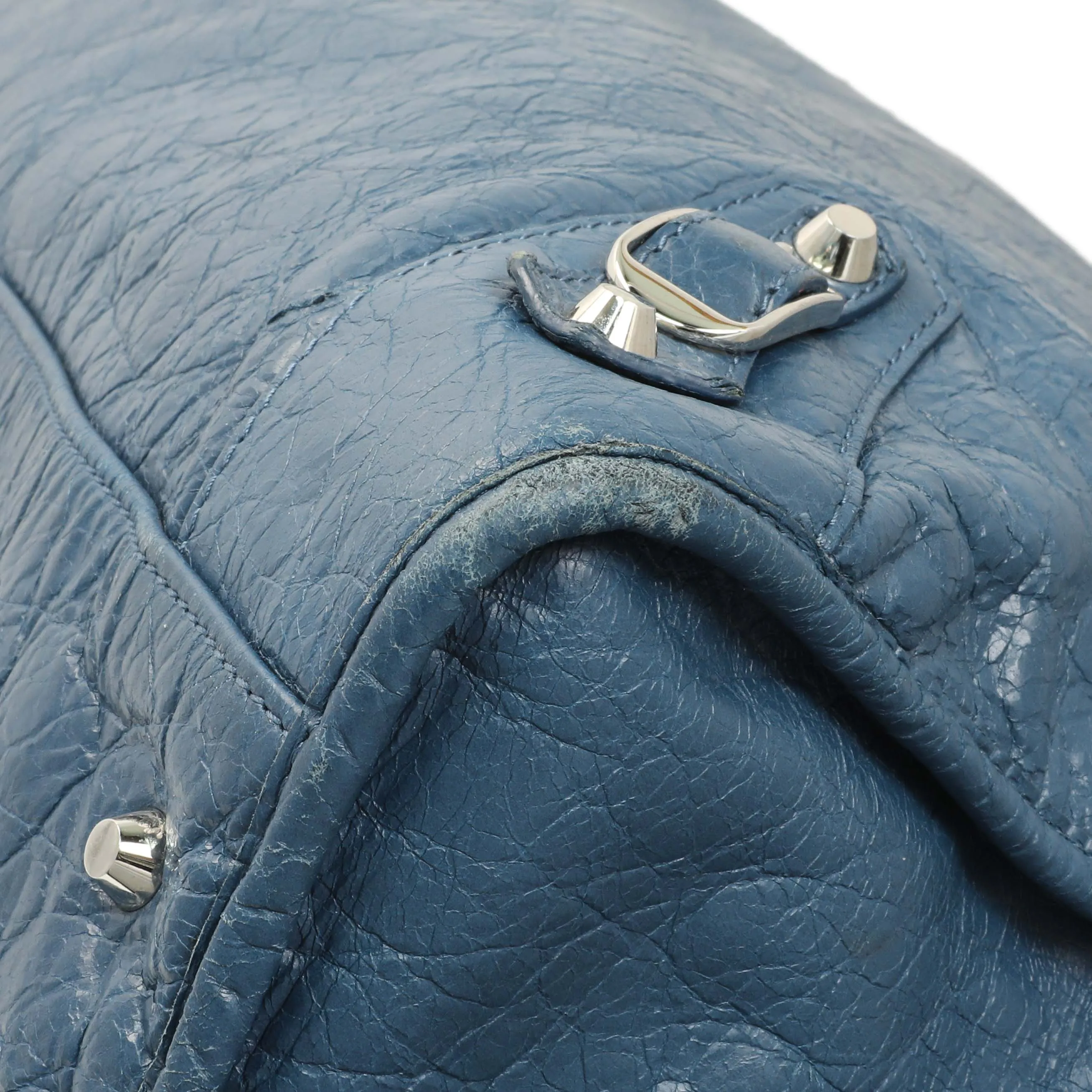 Balenciaga Bleu Profond Lambskin Classic Hardware XL City