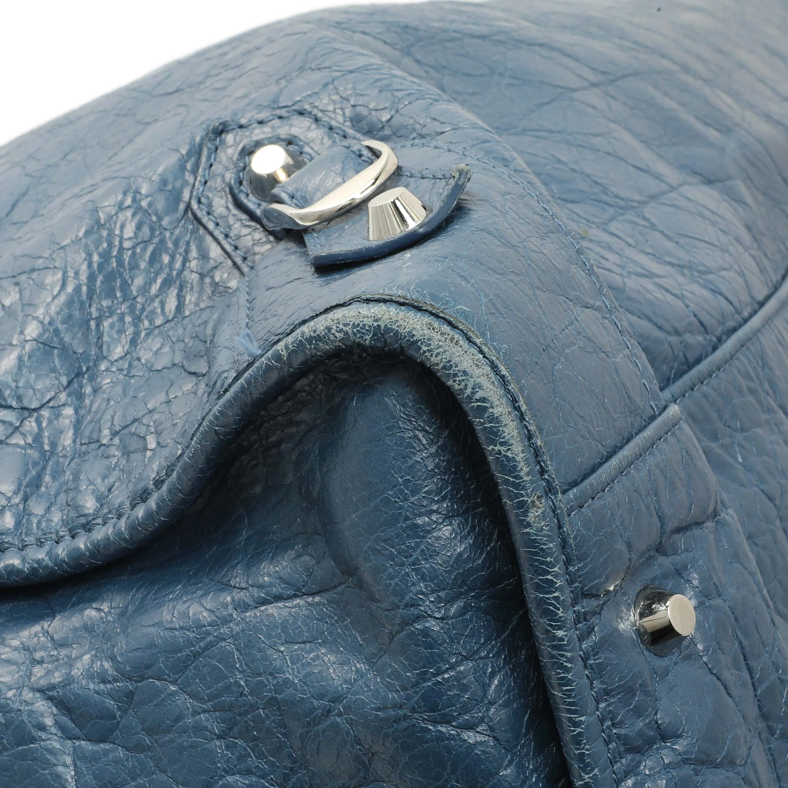 Balenciaga Bleu Profond Lambskin Classic Hardware XL City