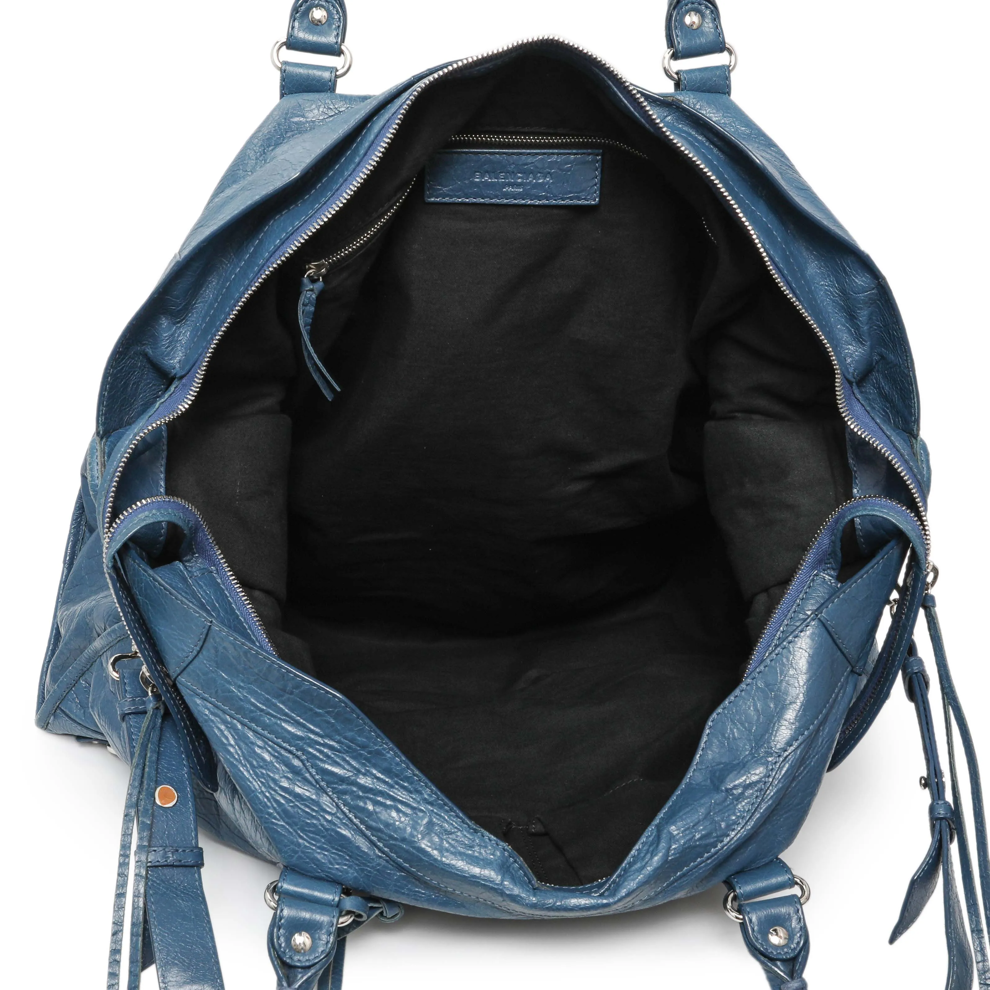 Balenciaga Bleu Profond Lambskin Classic Hardware XL City