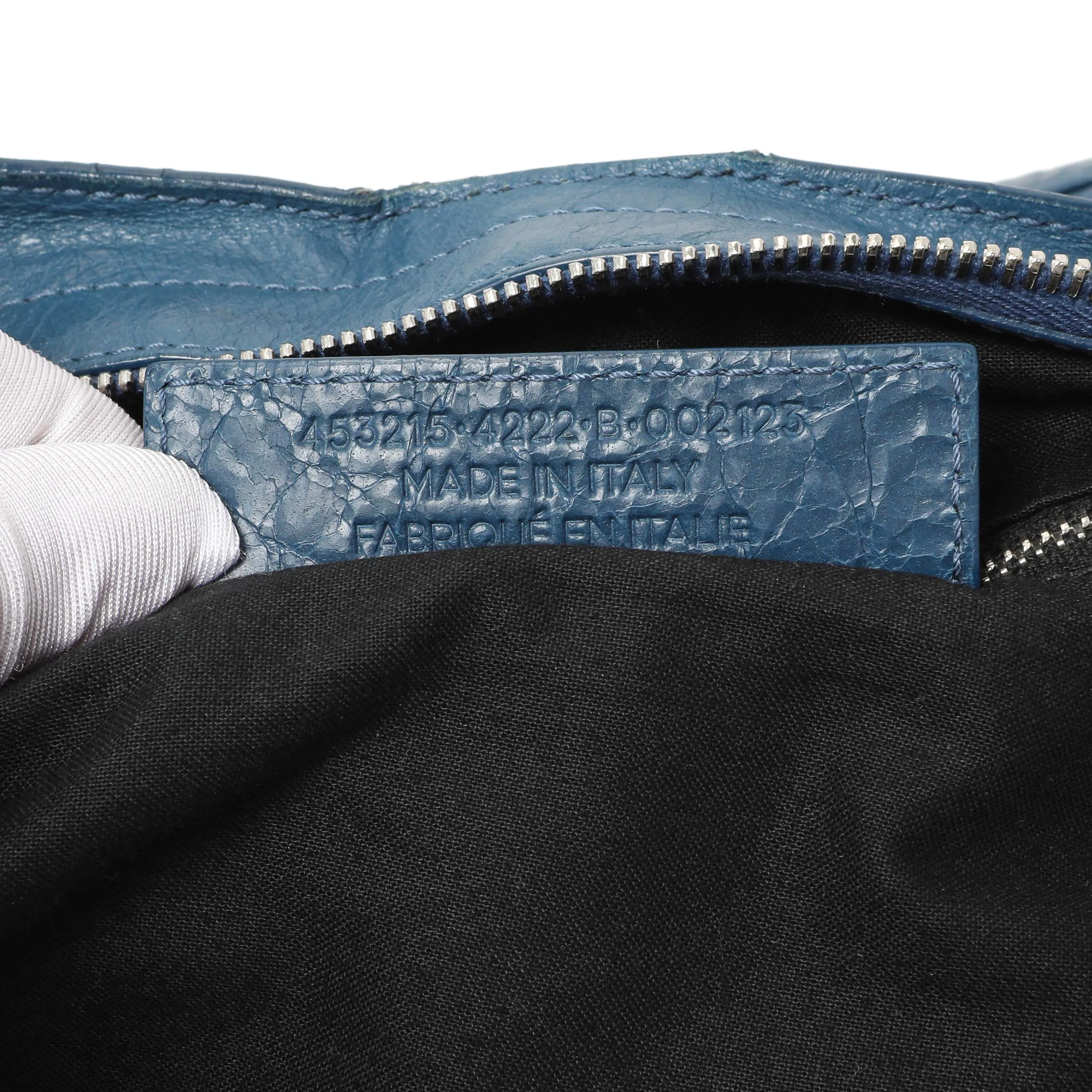 Balenciaga Bleu Profond Lambskin Classic Hardware XL City