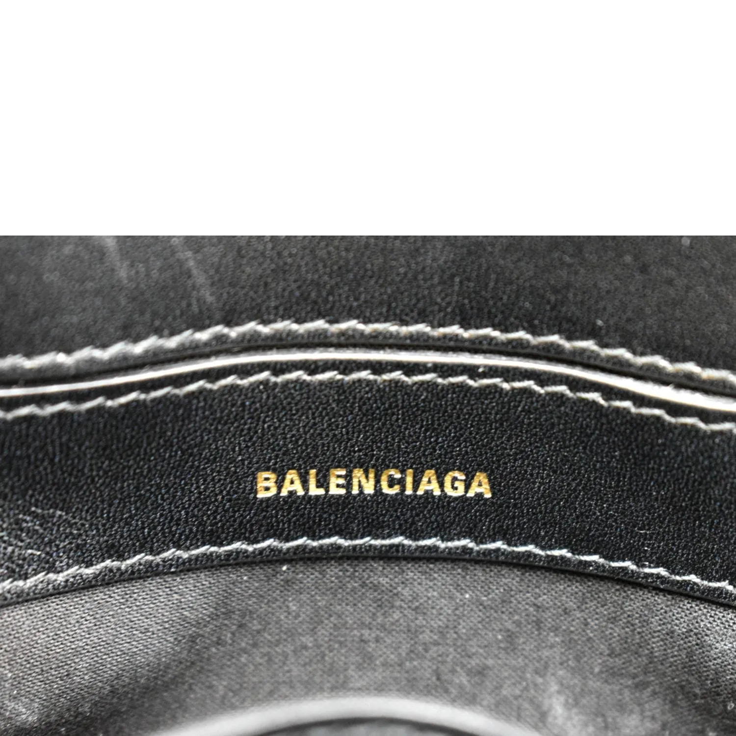 BALENCIAGA Ville Top Handle XXS Crocodile Leather Crossbody Bag White