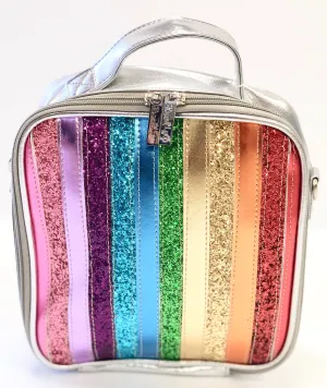 Bari Lynn Rainbow Glitter Lunch Box
