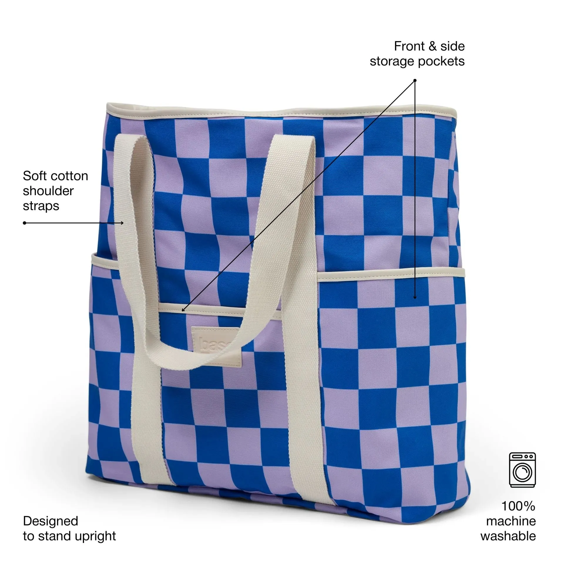 BASE Beach Base - Lilac / Blue Check