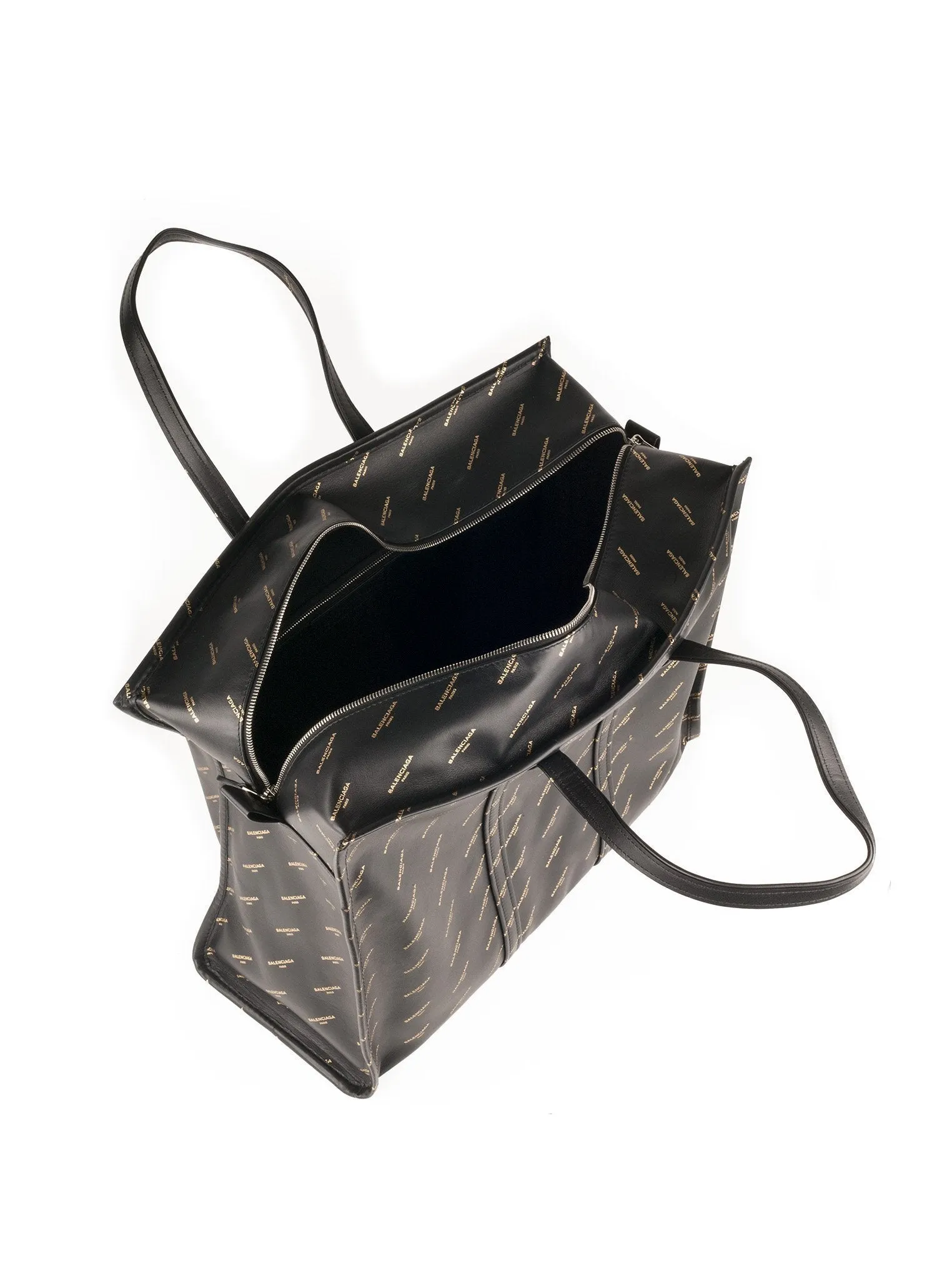 Bazar All Over Medium Shopping Bag - Black