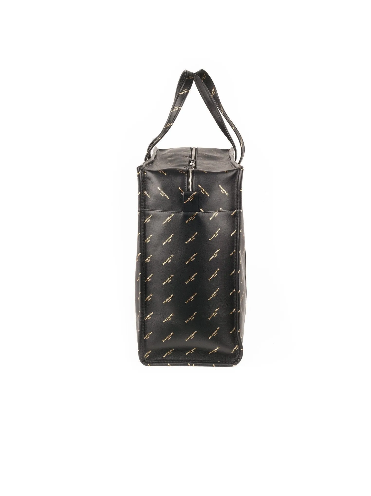 Bazar All Over Medium Shopping Bag - Black