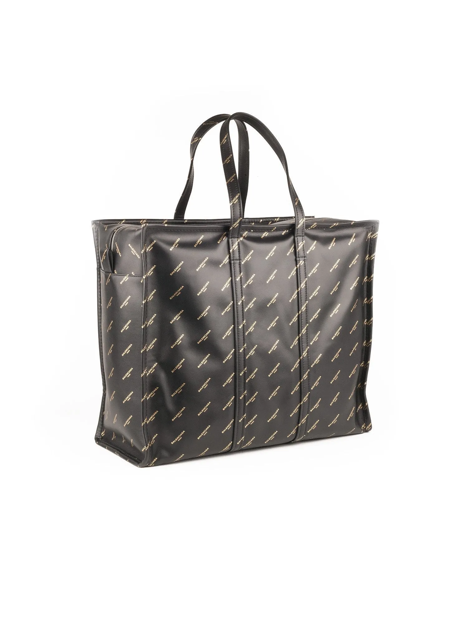 Bazar All Over Medium Shopping Bag - Black
