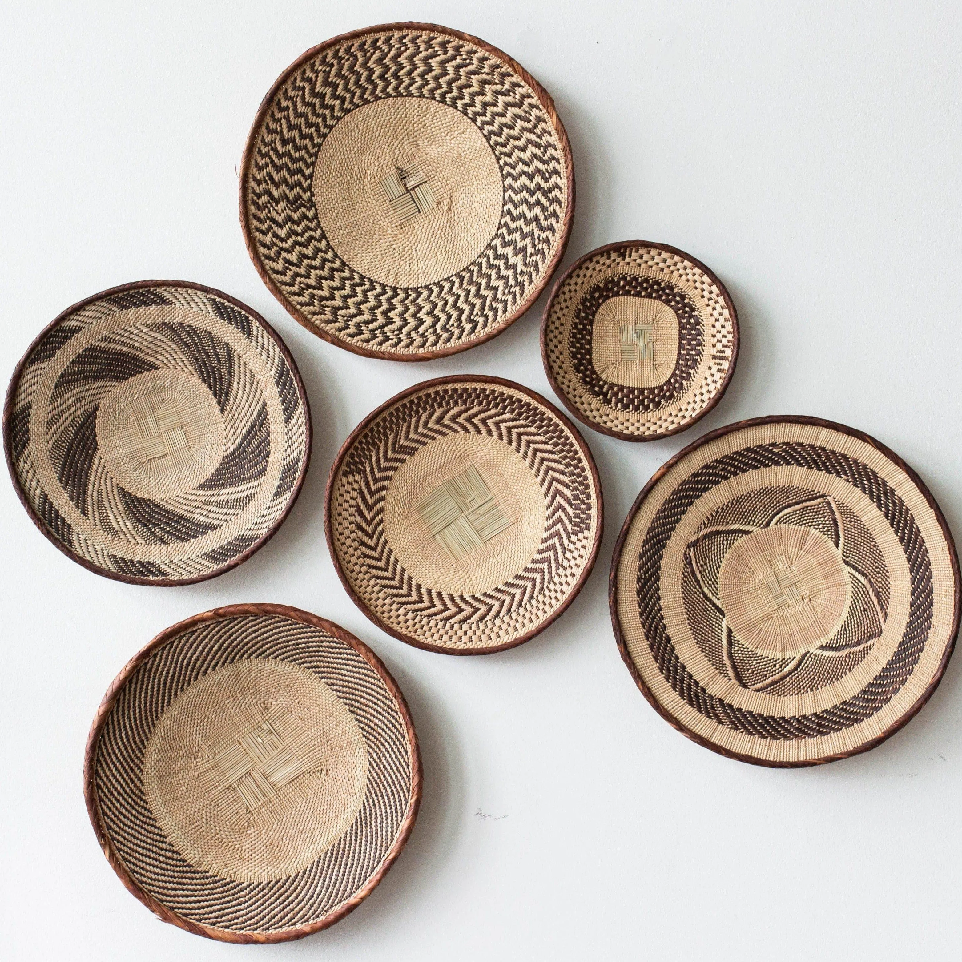 Binga Patterned Brown & Natural Wall Art
